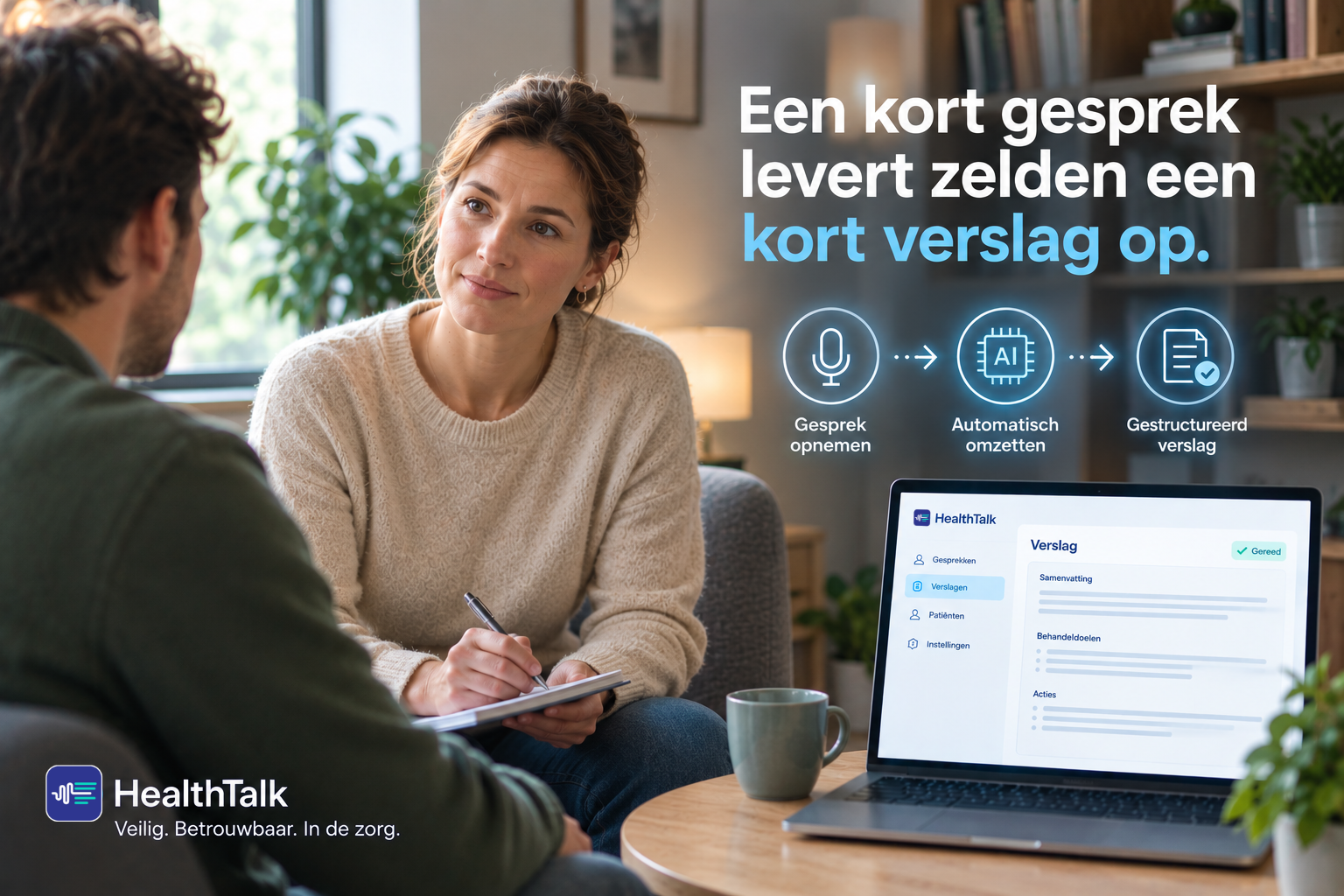 Waarom een gesprek van tien minuten dertig minuten aan verslaglegging kost