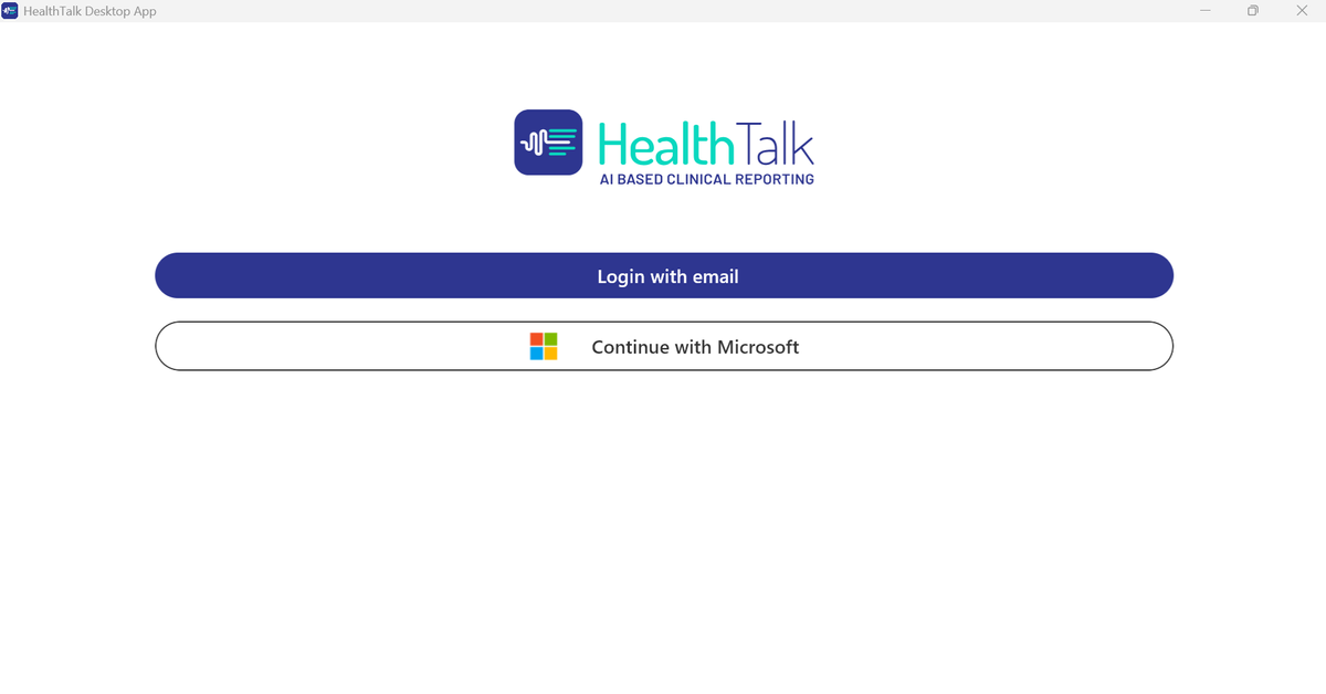 HealthTalk Desktop App - Installatie & Snelstart Gids